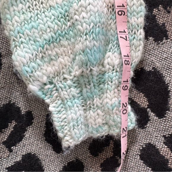 Wild Fable Cropped Chunky Cardigan Mint Green Space Dye Knit S Soft Sweater - Picture 10 of 10